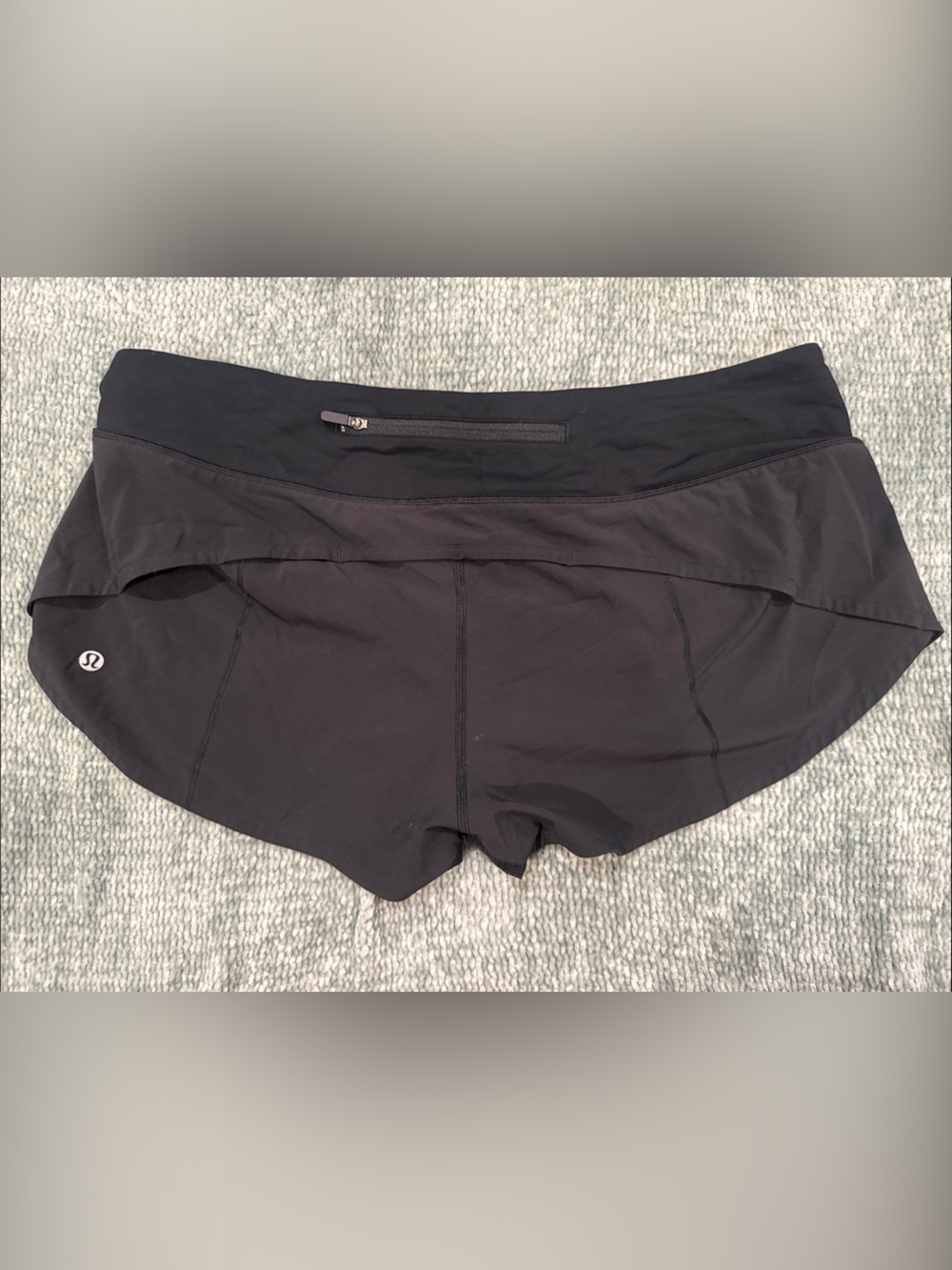 lululemon athletica women’s Black Athletic Shorts with Zip Pocket